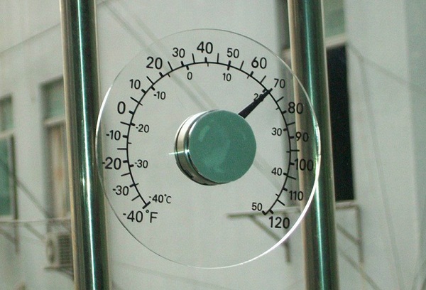 термометр с круглым дизайном