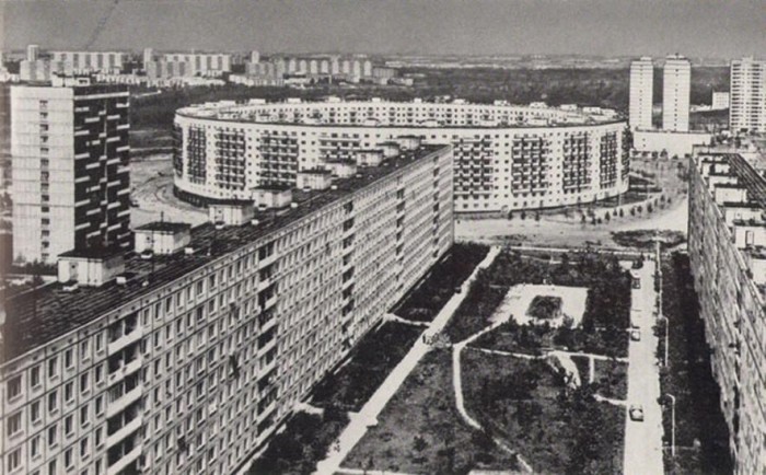 Круглый дом в Матвеевском. 1973 год. /Фото:ochakovo-matveevskoe.com