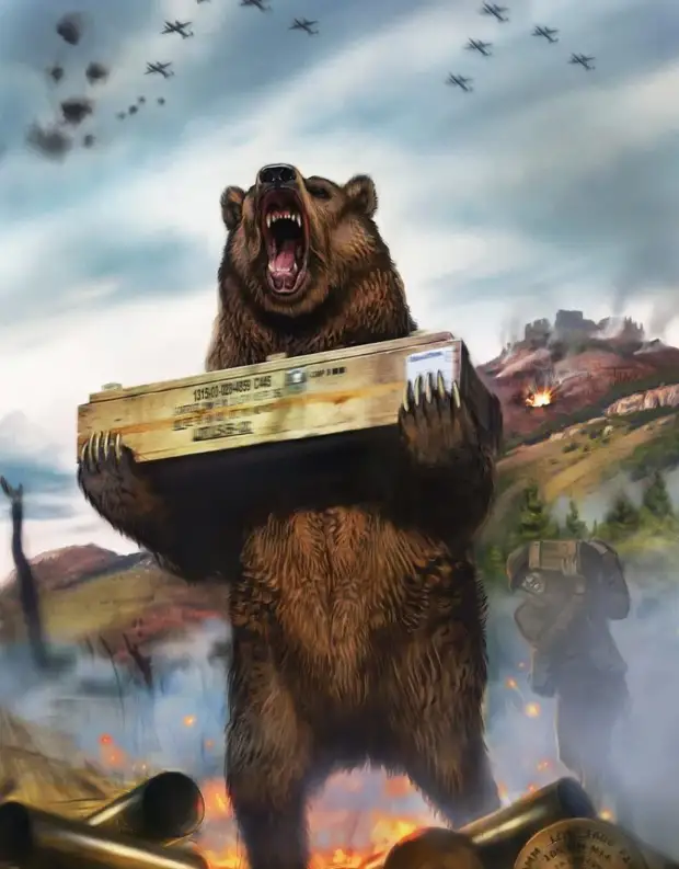 Звали мишку — Войтек и медведь состоял на службе в польской армии. В сражениях он помогал польским артиллеристам разгружать ящики с боеприпасами и даже подносил снаряды во время боя.-3