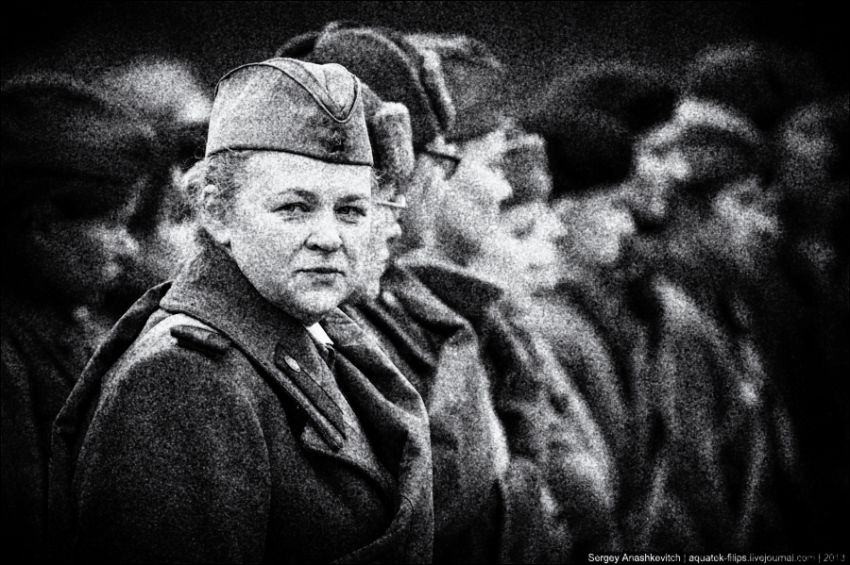 реконструкция, война, взгляд, девушки, женщины