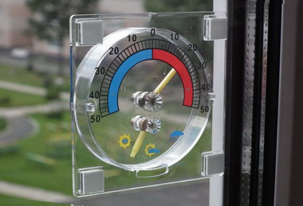 Оконный термометр круглый в блистере
