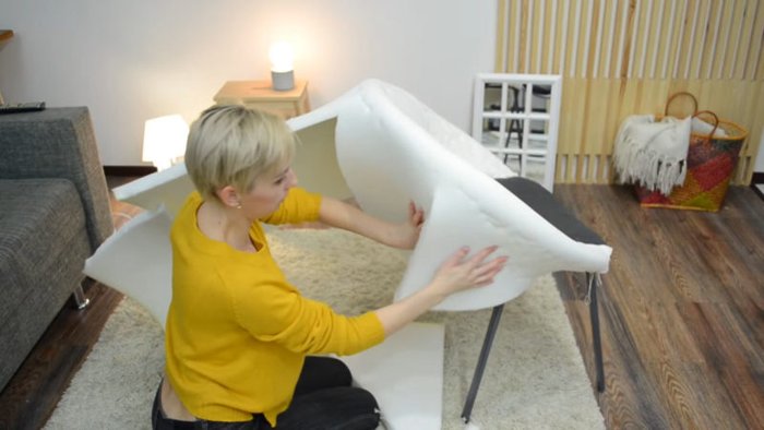 Неожиданная переделка офисного стула своими руками — отличный результат кресло,мебель,переделка,своими руками,умелые руки