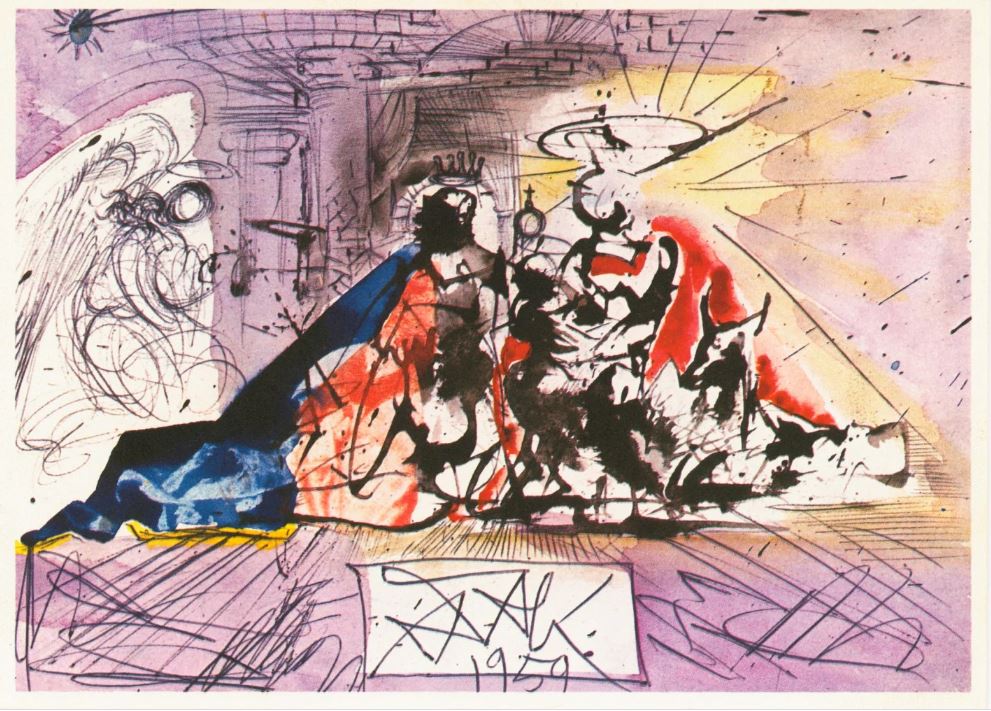 Эти рождественские открытки Сальвадора Дали возмутили покупателей Hallmark в 1960 году