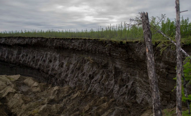 Якутский провал: воронка растет каждый день и продолжает погружаться в землю батагайский провал,геология,Пространство,тайга,ученые,Якутия