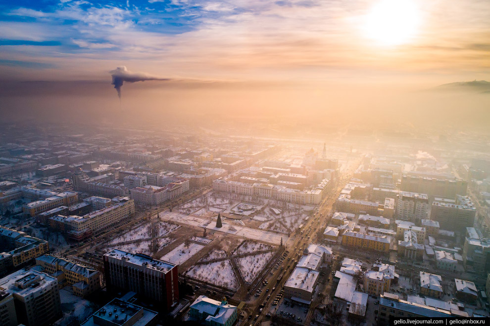 Чита с высоты: город на древнем вулкане путешествия