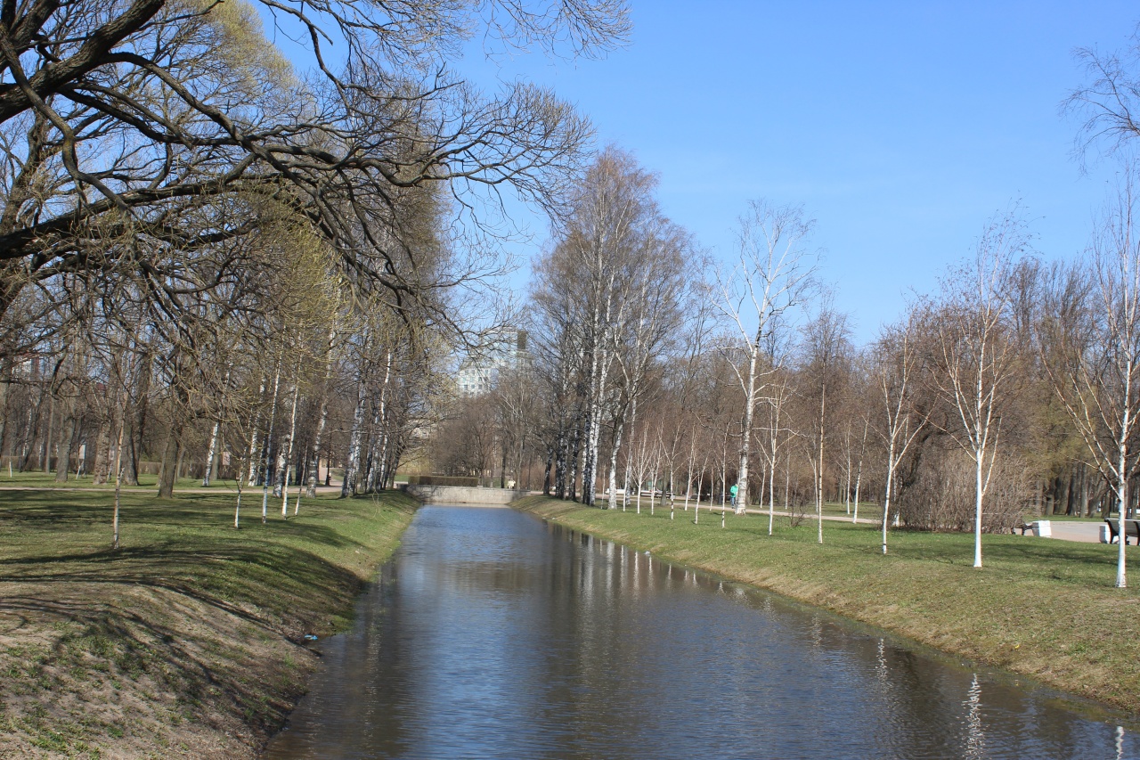 Московский парк Победы весной Санкт-Петербург