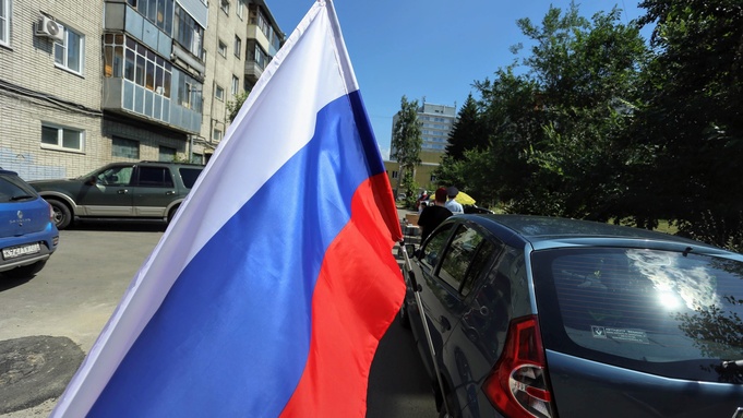 Российский флаг / Фото: Екатерина Смолихина / amic.ru