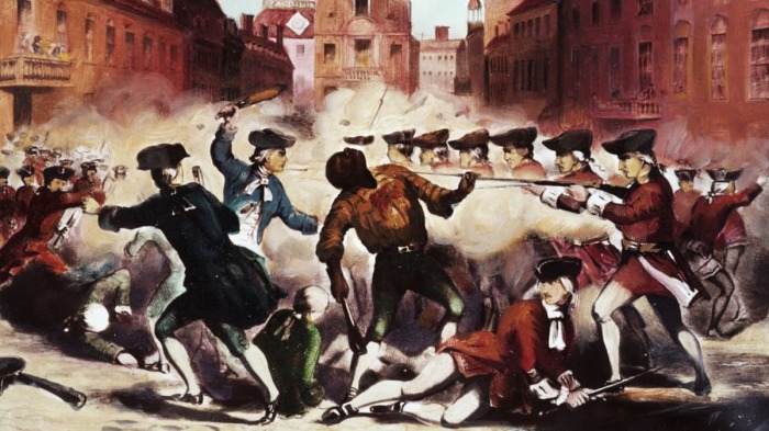 Бостонская резня и мученик Крисп Аттакс – первый мученик за независимость Америки. \ Фото: history.com.