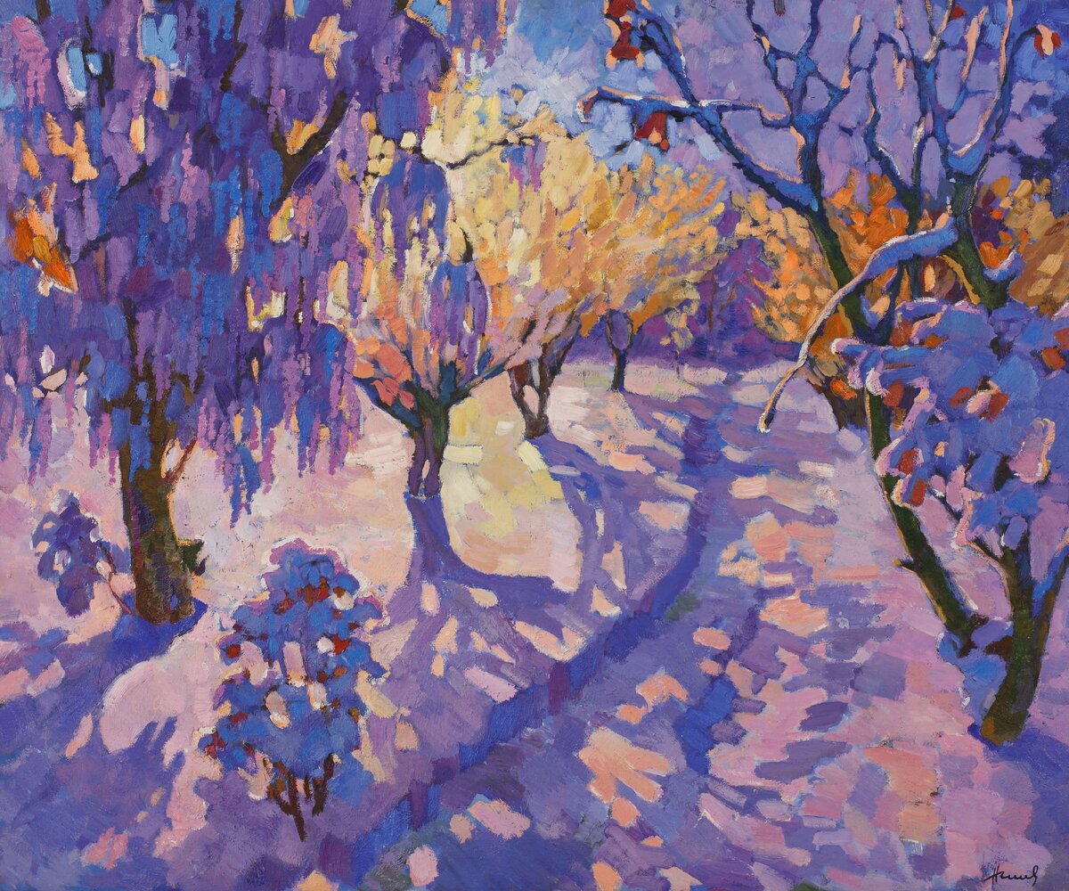 «Зимний вечер», 2009, холст, масло