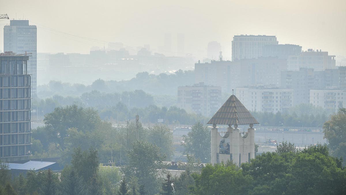 в москве дым