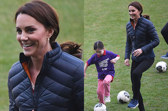 Кейт Миддлтон сыграла в футбол с детьми в Белфасте