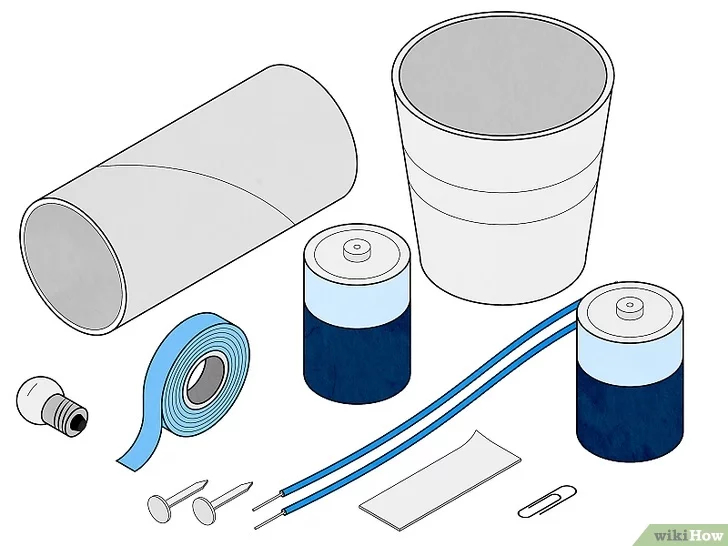 Как сделать ручной электрический фонарь бумаги, батарейки, фонарь, провода, лампочки, провод, рулона, туалетной, чтобы, дырку, конец, использовать, картона, картонки, помощью, длиной, должен, вольта, картон, зажима