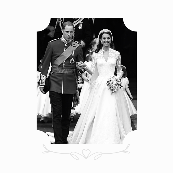Принц Уильям и Кейт Миддлтон в платье Alexander McQueen