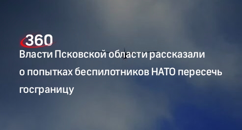 Губернатор Ведерников: дроны НАТО пытались нарушить границу с Псковской областью