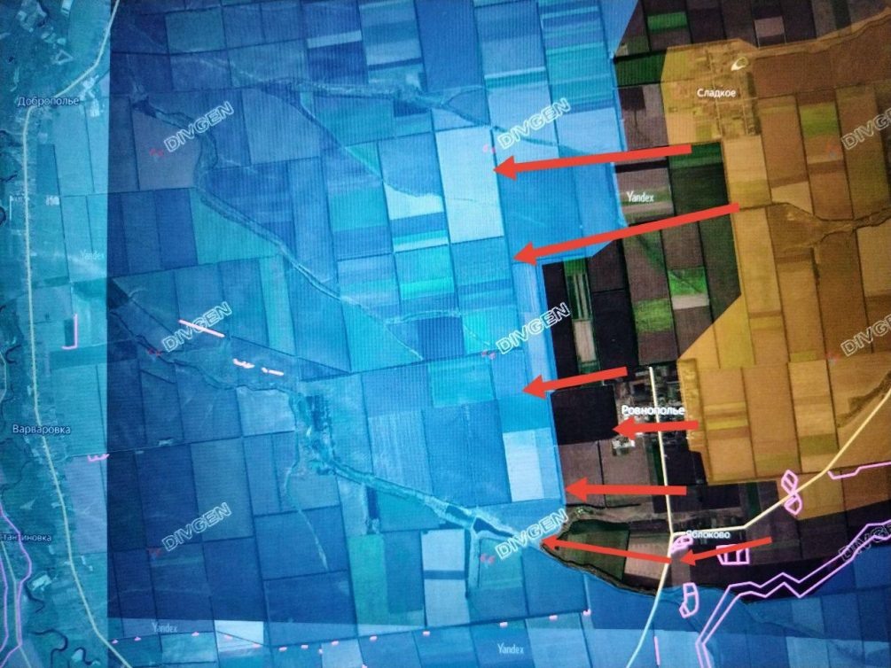    Карта СВО. Последние новости с Запорожского направления.