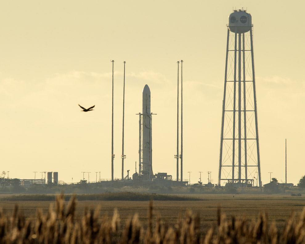 Старт американской ракеты Antares