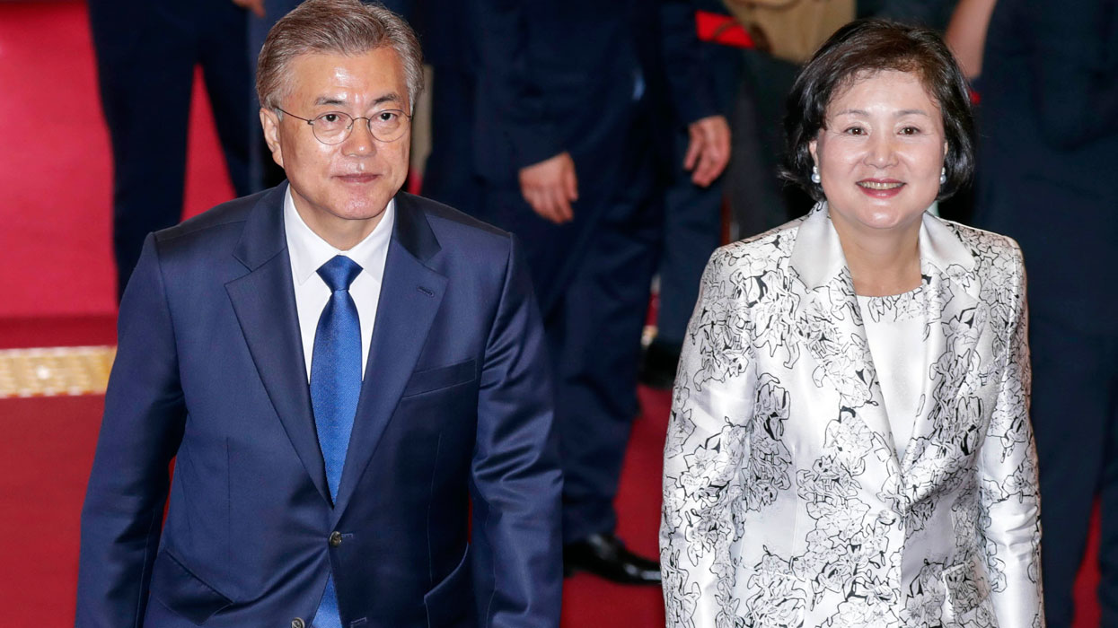 Церемония инаугурации нового президента Южной Кореи Мун Чжэ Ина в Сеуле