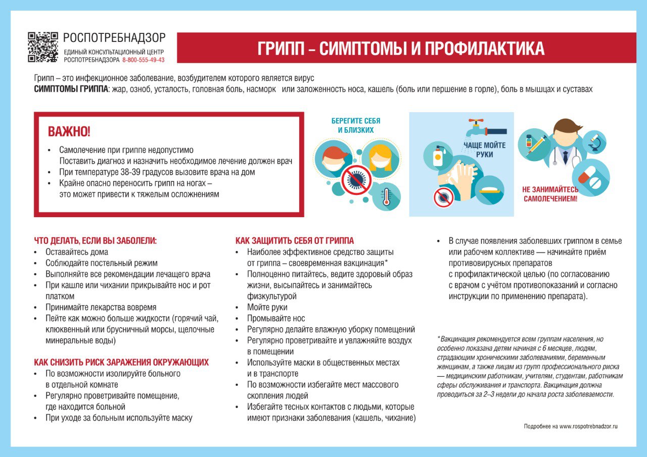 Жителям Тверской области напоминают о мерах профилактики гриппа и ОРВИ