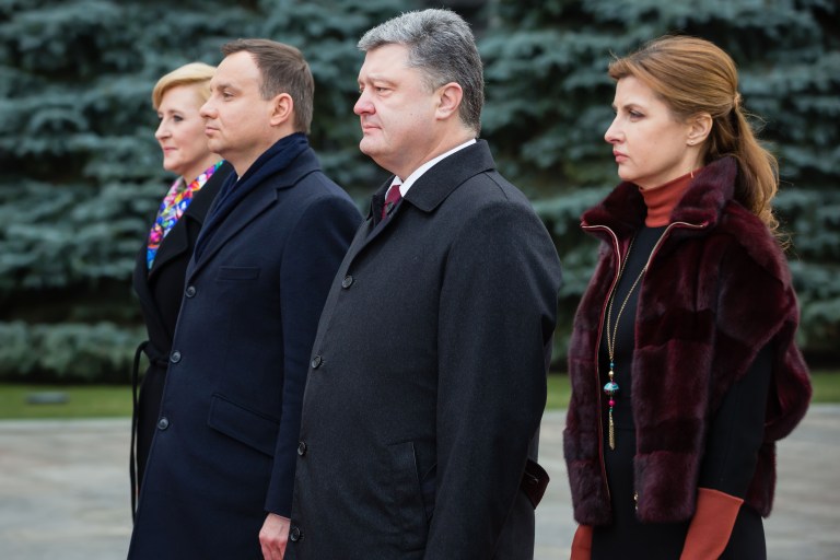 Президенты Польши и Украины с супругами