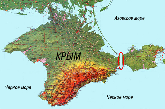 Предложено прорыть канал через Крым на случай аварий в Керченском проливе