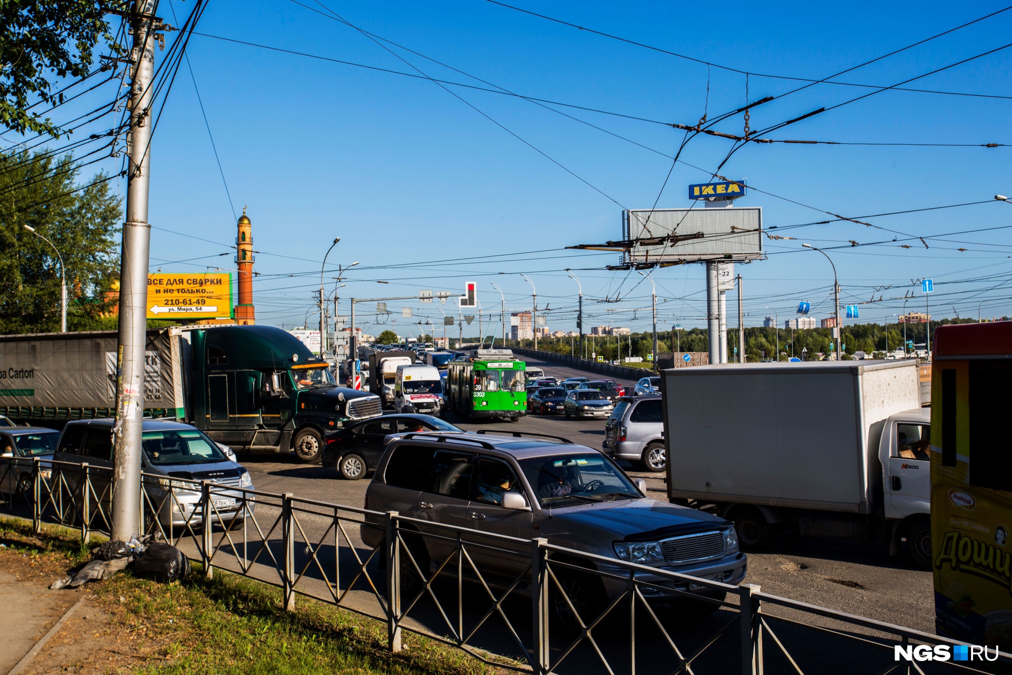 Новосибирск большевистская пробка