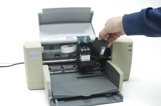 как снять картридж с принтера canon