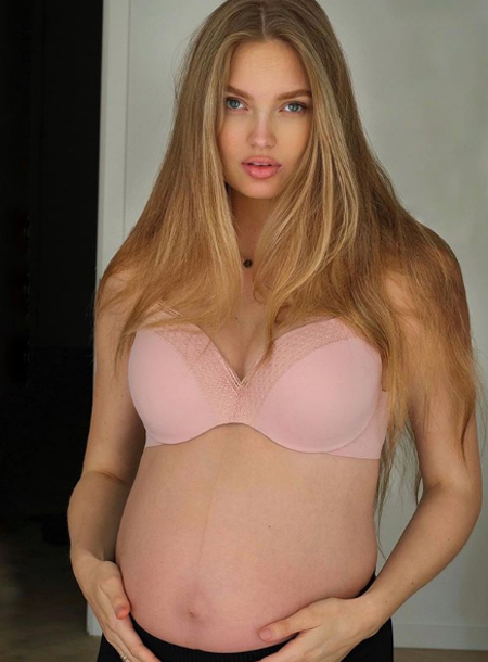 Ангел Victoria’s Secret Роми Стрейд снялась обнаженной в преддверии родов Дети,Беременные звезды