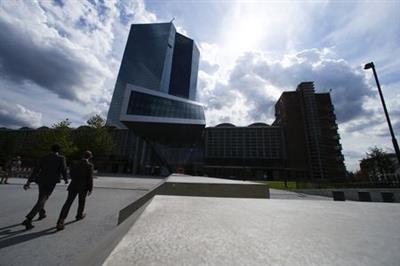The European Central Bank (ECB) headquarters are pictured in Frankfurt, Germany, September 3, 2015. The European Central Bank said on Thursday it was holding its 60 billion euro a month asset purchase limit unchanged but raised the amount of any one issue it could buy to 33 percent from 25 percent. REUTERS/Ralph Orlowski
