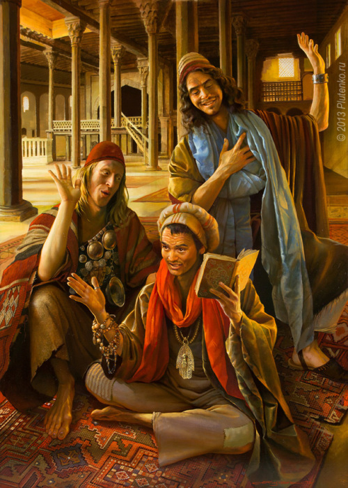 Восточная сказка и современность: Картины в стиле магический реализм живопись