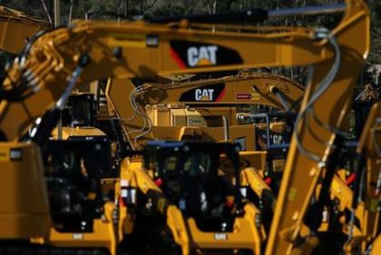 Caterpillar Inc. equipment is on display for sale at a retail site in San Diego, California, U.S., March 3, 2017. REUTERS/Mike Blake 