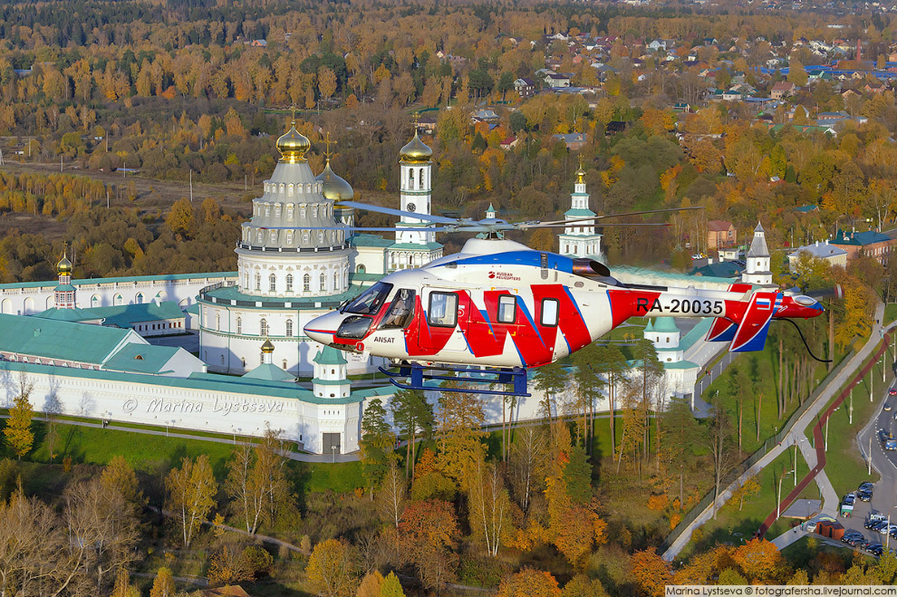 Осенняя Москва с вертолета Путешествия,Россия,фото