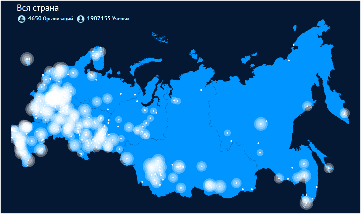 Карта науки россии официальный сайт