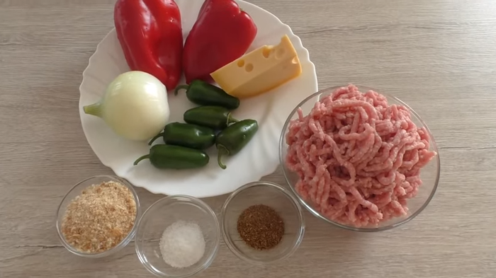 Котлета фаршированная перцем и сыром котлеты,кулинария,мясные блюда