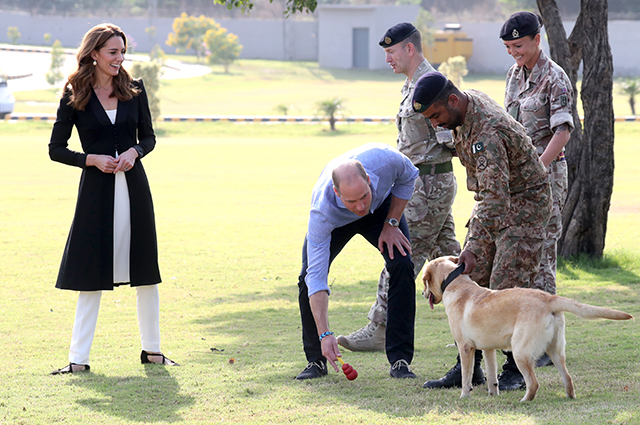 Кейт Миддлтон и принц Уильям приняли участие в дрессировке собак в кинологическом центре в Исламабаде Кейт Миддлтон и принц Уильям приняли участие в дрессировке собак в кинологическом центре в Исламабаде Монархии