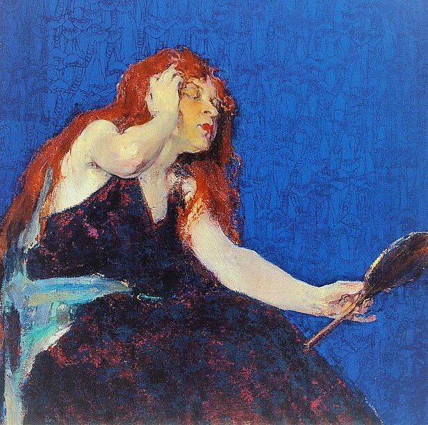 «Женщина с зеркалом»,1915