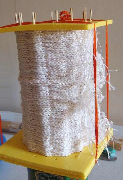 Гениально! Приспособление для выравнивания и отпаривания мотивов вязание полезные советы