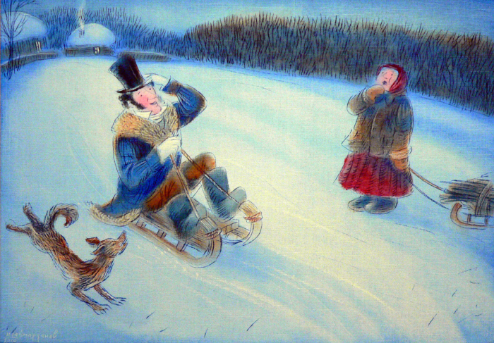 «Арина Родионовна и Александр Сергеевич»: Душевно-шуточная серия картин о поэте и его няне «Арина Родионовна и Александр Сергеевич»: Душевно-шуточная серия картин о поэте и его няне