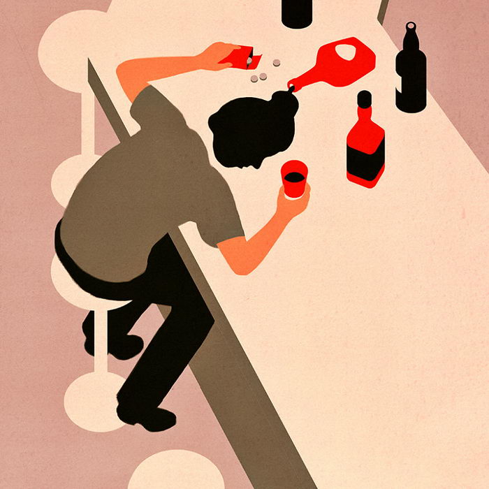 Ироничные иллюстрации: Сатира на развлечения современного мира. 