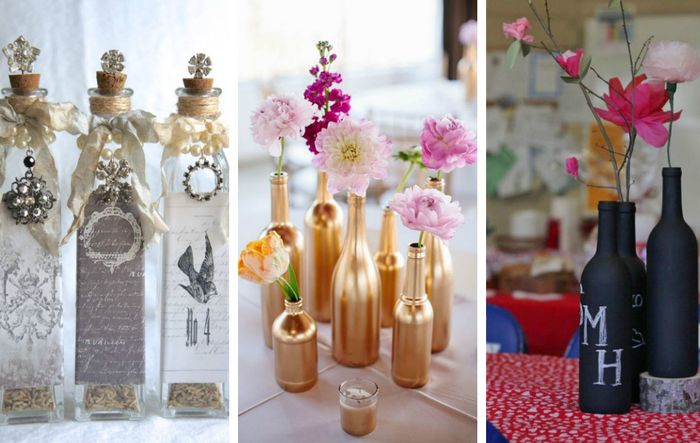 Креативные и оригинальные предметы из стеклянных бутылок