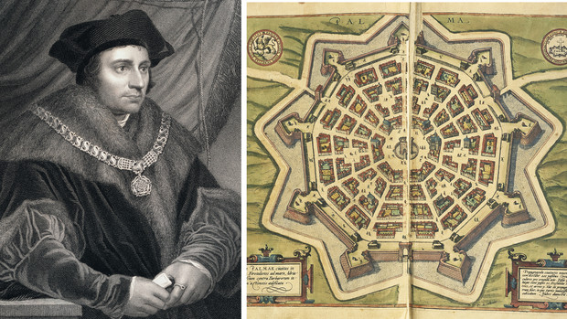 Томас Мор. Итальянский город-утопия Пальманова, карта XVI века