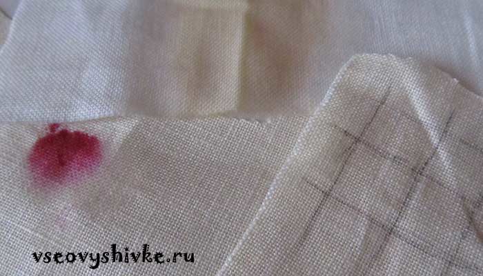 Чем вывести пятна на вышивке: реальный опыт
