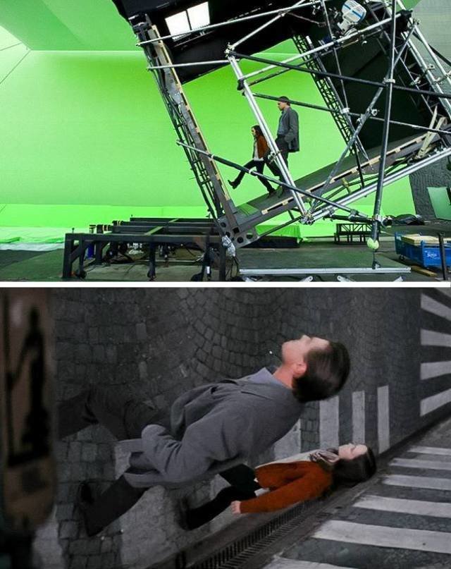 Кадры кинолент до и после наложения спецэффектов кино, спецэффекты, фотографии