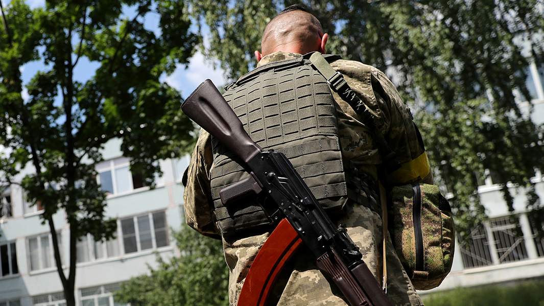 Военнослужащий территориальной обороны Украины