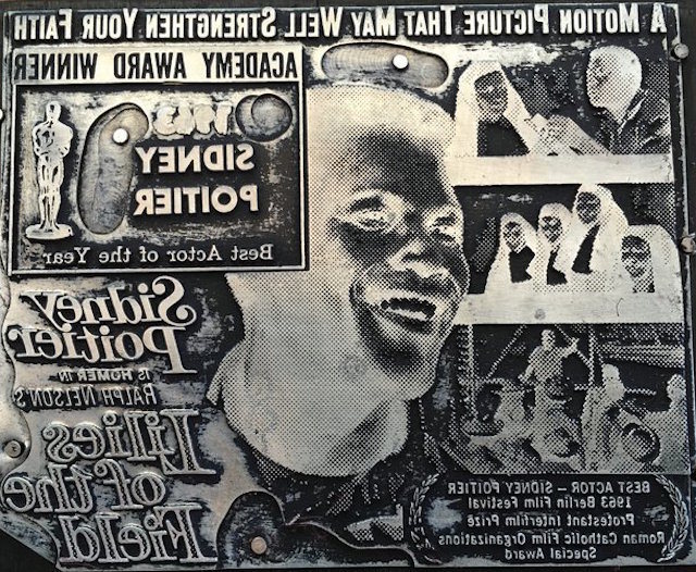 An advertisement for a Sidney Poitier film.