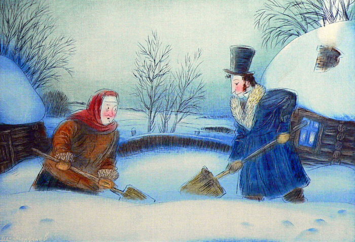 «Арина Родионовна и Александр Сергеевич»: Душевно-шуточная серия картин о поэте и его няне «Арина Родионовна и Александр Сергеевич»: Душевно-шуточная серия картин о поэте и его няне