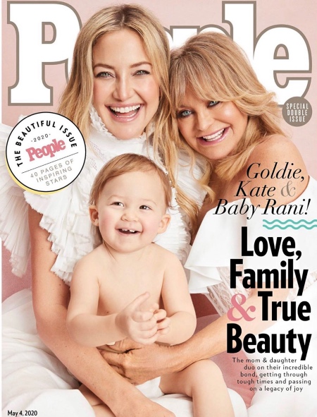 Три поколения - одно фото: Кейт Хадсон появилась на обложке с матерью Голди Хоун и дочкой Рани Звезды,Новости о звездах