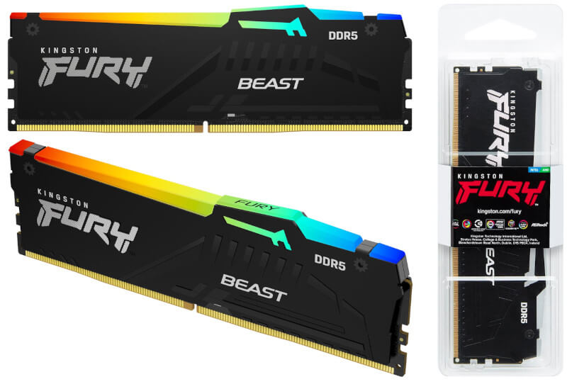 Kingston Fury Beast DDR5 RGB.  Стильная и быстрая оперативная память с подсветкой