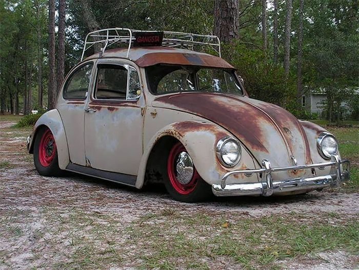 Модная ржавчина: Volkswagen Beetle Rat Look Beetle,Volkswagen,автомода,ржавчина,тюнинг