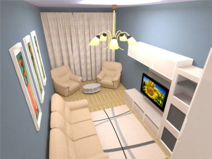 3 идеи для расстановки мебели в узкой комнате интерьер и дизайн,мебель,организация пространства