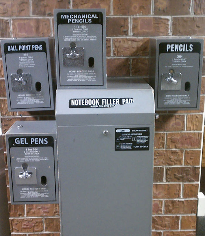 My Son's School Has A Vending Machine For School Supplies